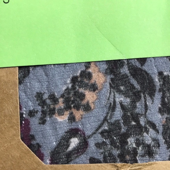 Urban Outfitters Green Floral Tights S/M & M/L - Picture 4 of 4